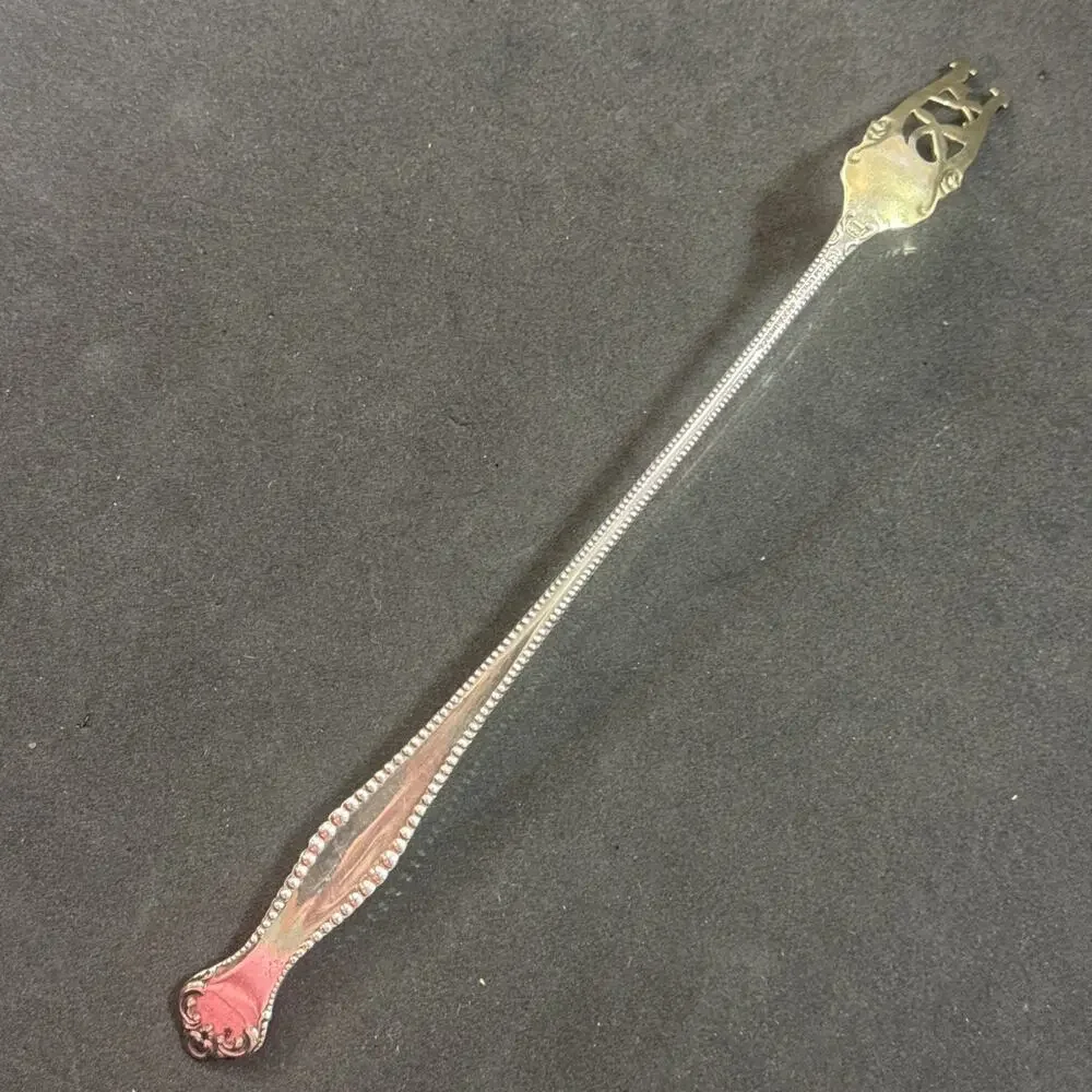 Canterbury by Towle Sterling Silver Pickle Fork Gold Wash Long 8 5/8